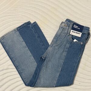 Old Navy Blue Colorblock Jeans